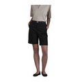 Women's Plain Front Classic Fit Twill Shorts